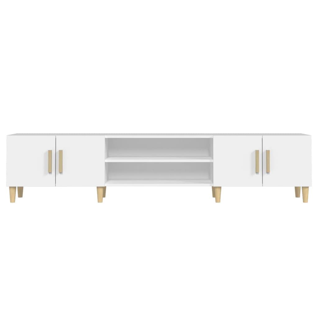 TV Cabinet White 180x31.5x40 cm Engineered Wood