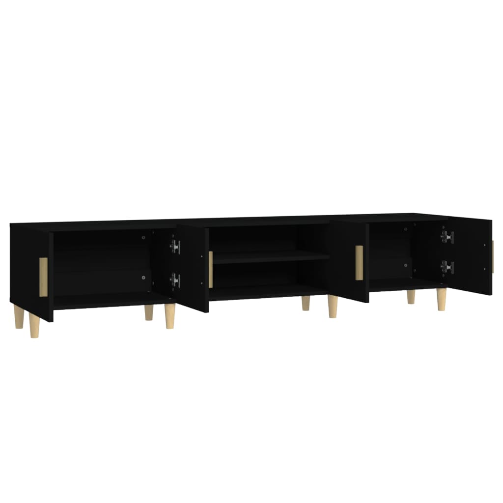 TV Cabinet Black 180x31.5x40 cm Engineered Wood