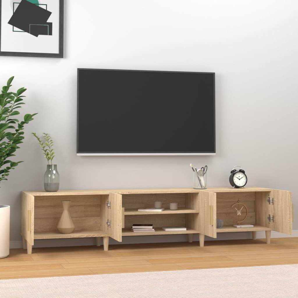 TV Cabinet Sonoma Oak 180x31.5x40 cm Engineered Wood