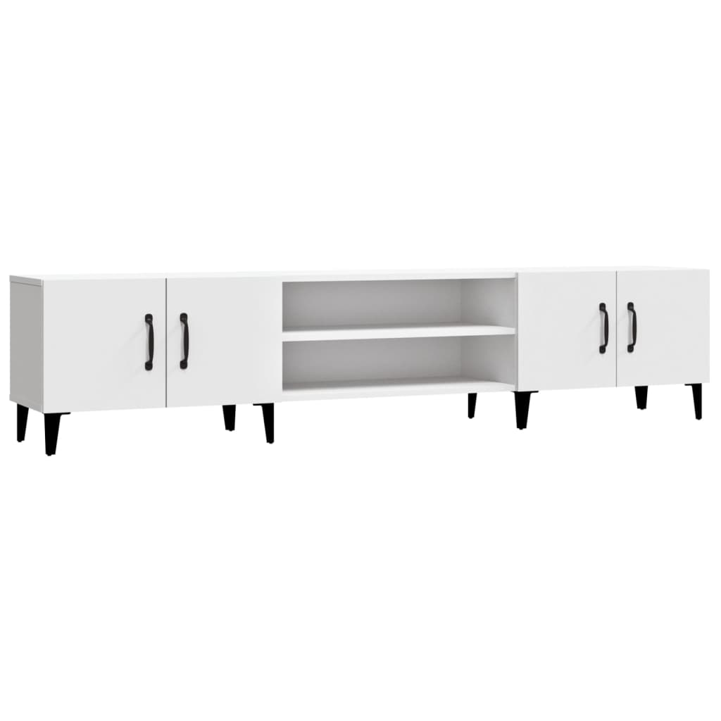 TV Cabinet White 180x31.5x40 cm Engineered Wood