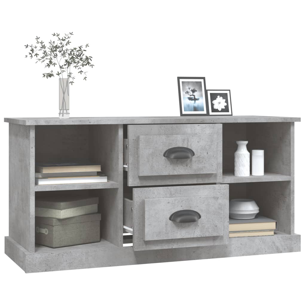 TV Cabinet Concrete Grey 99.5x35.5x48 cm Engineered Wood