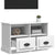 TV Cabinet White 80x35x50 cm Engineered Wood