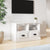 TV Cabinet High Gloss White 80x35x50 cm Engineered Wood