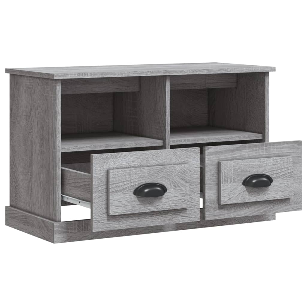 TV Cabinet Grey Sonoma 80x35x50 cm Engineered Wood