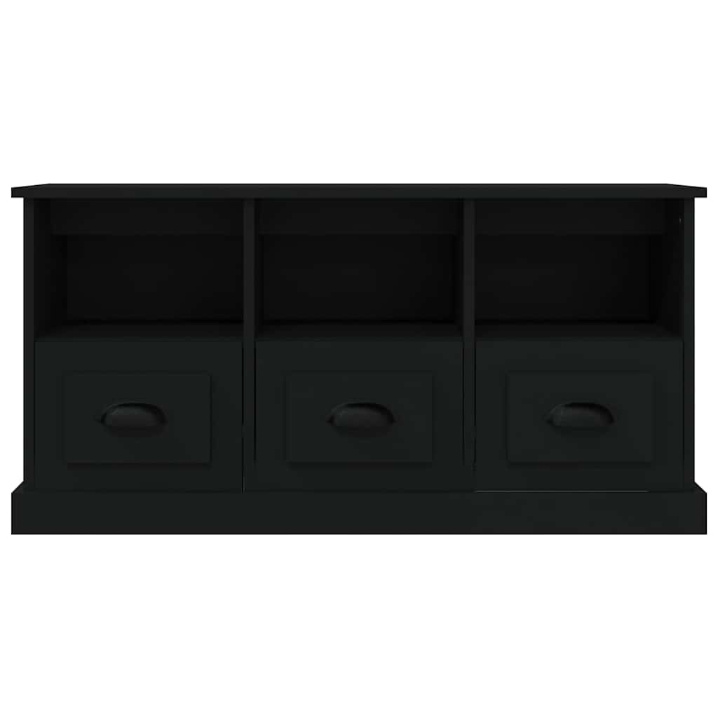 TV Cabinet Black 100x35x50 cm Engineered Wood
