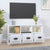 TV Cabinet High Gloss White 100x35x50 cm Engineered Wood