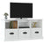 TV Cabinet High Gloss White 100x35x50 cm Engineered Wood