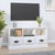 TV Cabinet High Gloss White 100x35x50 cm Engineered Wood