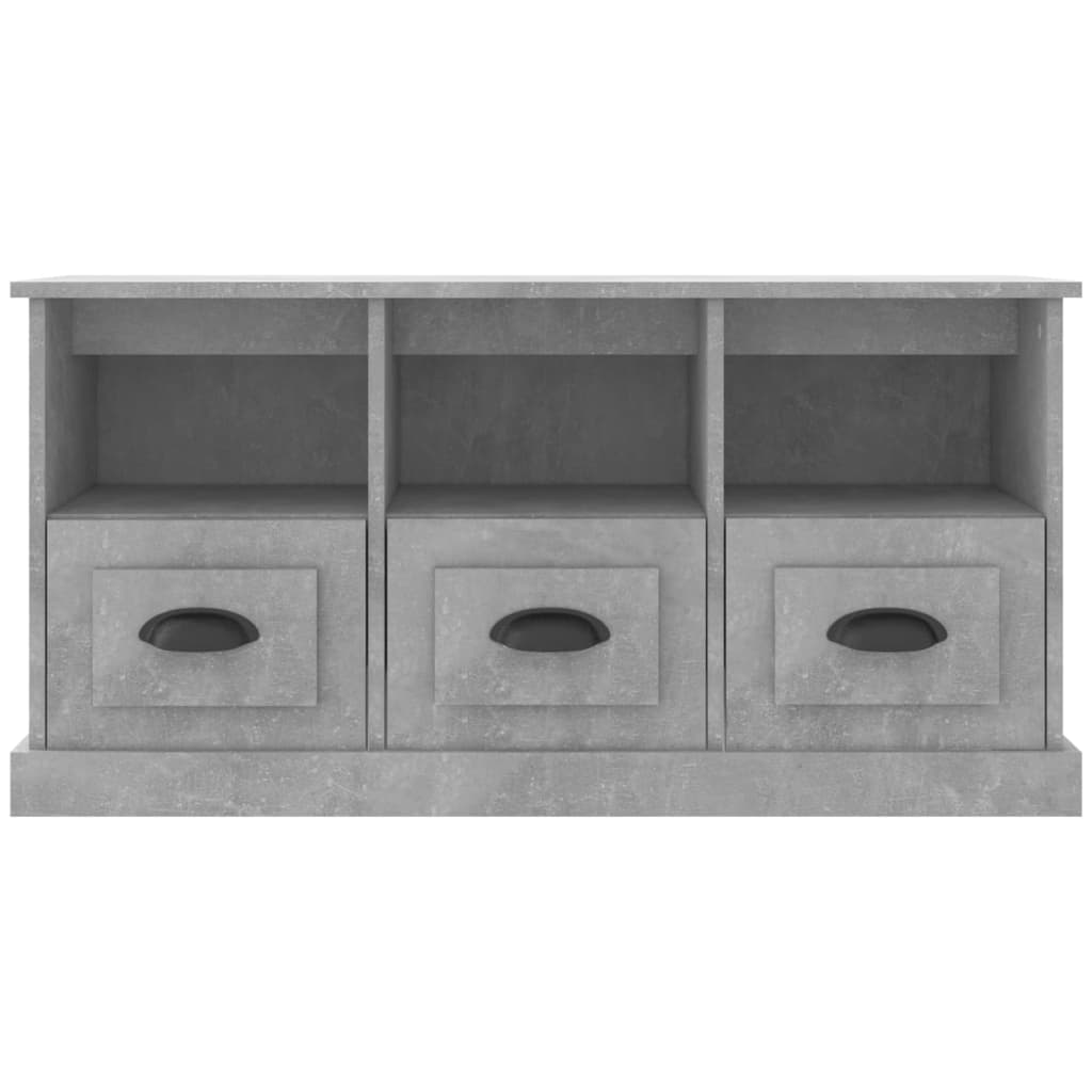 TV Cabinet Concrete Grey 100x35x50 cm Engineered Wood