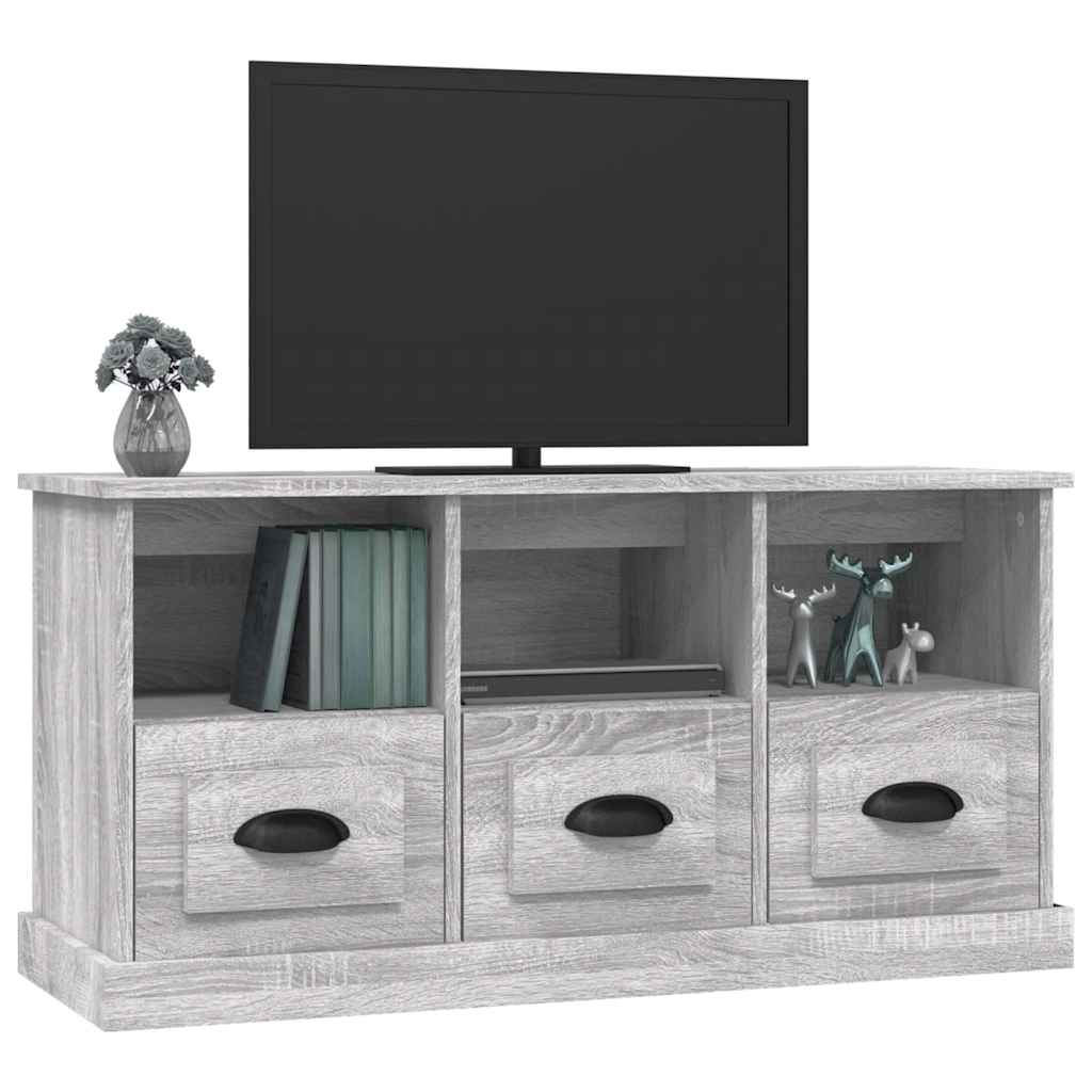 TV Cabinet Grey Sonoma 100x35x50 cm Engineered Wood