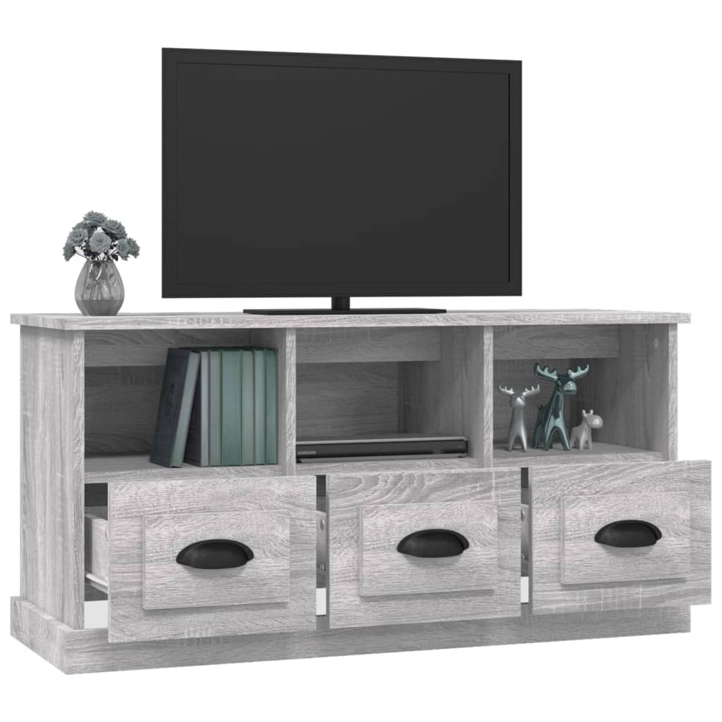 TV Cabinet Grey Sonoma 100x35x50 cm Engineered Wood