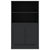 Highboard Black 60x35.5x103.5 cm Engineered Wood