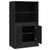 Highboard Black 60x35.5x103.5 cm Engineered Wood