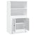 Highboard High Gloss White 60x35.5x103.5 cm Engineered Wood