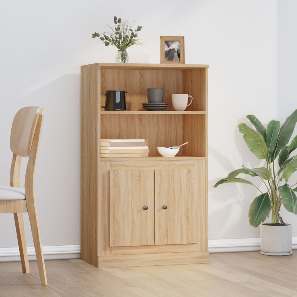 Highboard Sonoma Oak 60x35.5x103.5 cm Engineered Wood