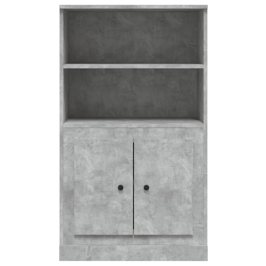 Highboard Concrete Grey 60x35.5x103.5 cm Engineered Wood