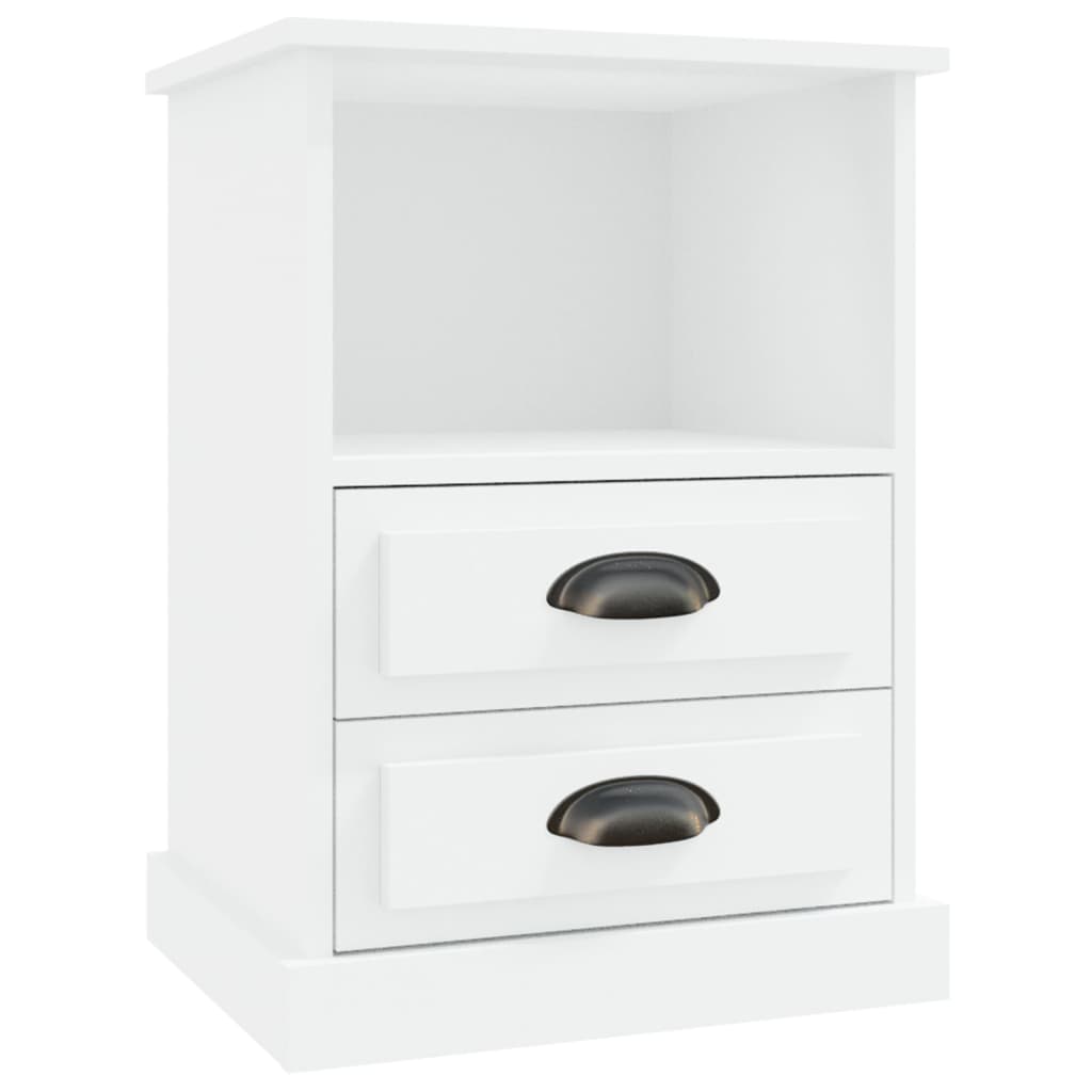 Bedside Cabinets 2 pcs White 43x36x60 cm