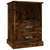 Bedside Cabinet Smoked Oak 43x36x60 cm