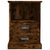 Bedside Cabinets 2 pcs Smoked Oak 43x36x60 cm