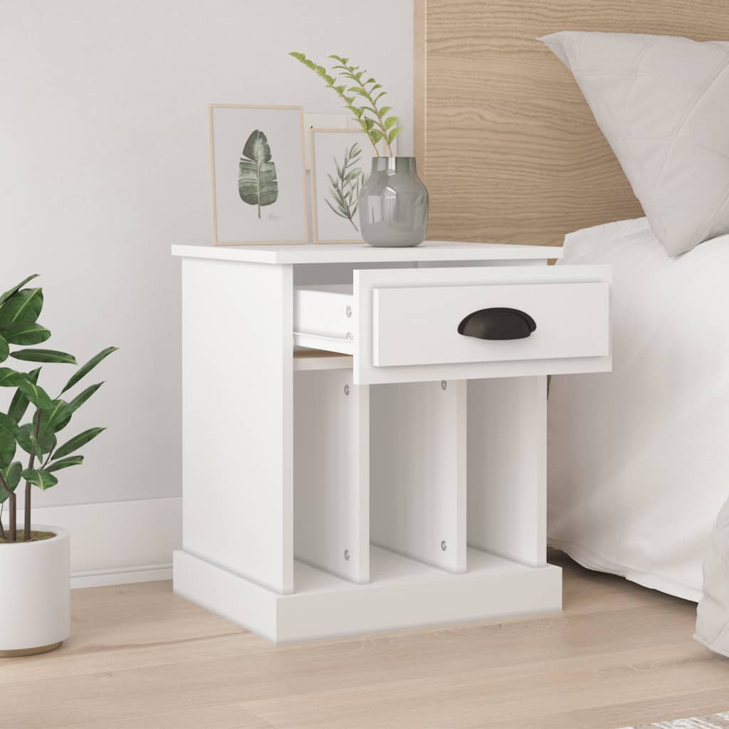 Bedside Cabinets 2 pcs White 43x36x50 cm