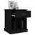 Bedside Cabinet Black 43x36x50 cm