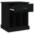 Bedside Cabinet Black 43x36x50 cm