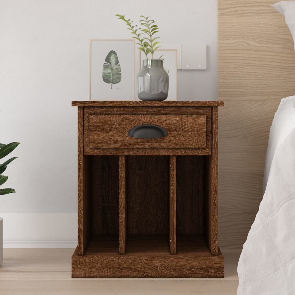 Bedside Cabinet Brown Oak 43x36x50 cm