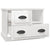 Bedside Cabinet High Gloss White 60x39x45 cm