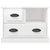 Bedside Cabinet High Gloss White 60x39x45 cm