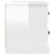 Bedside Cabinet High Gloss White 60x39x45 cm