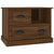 Bedside Cabinet Brown Oak 60x39x45 cm