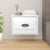 Wall-mounted Bedside Cabinet High Gloss White 41.5x36x28cm
