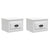 Wall-mounted Bedside Cabinets 2 pcs High Gloss White 41.5x36x28cm