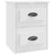 Wall-mounted Bedside Cabinet White 41.5x36x53cm