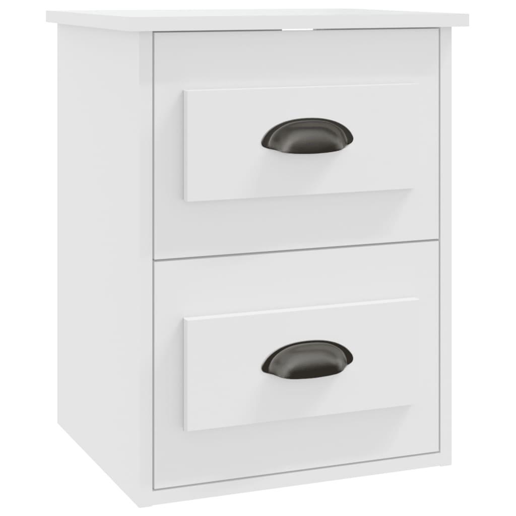 Wall-mounted Bedside Cabinets 2 pcs White 41.5x36x53cm