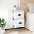 Wall-mounted Bedside Cabinet High Gloss White 41.5x36x53cm