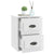 Wall-mounted Bedside Cabinet High Gloss White 41.5x36x53cm