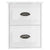 Wall-mounted Bedside Cabinet High Gloss White 41.5x36x53cm