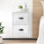 Wall-mounted Bedside Cabinet High Gloss White 41.5x36x53cm