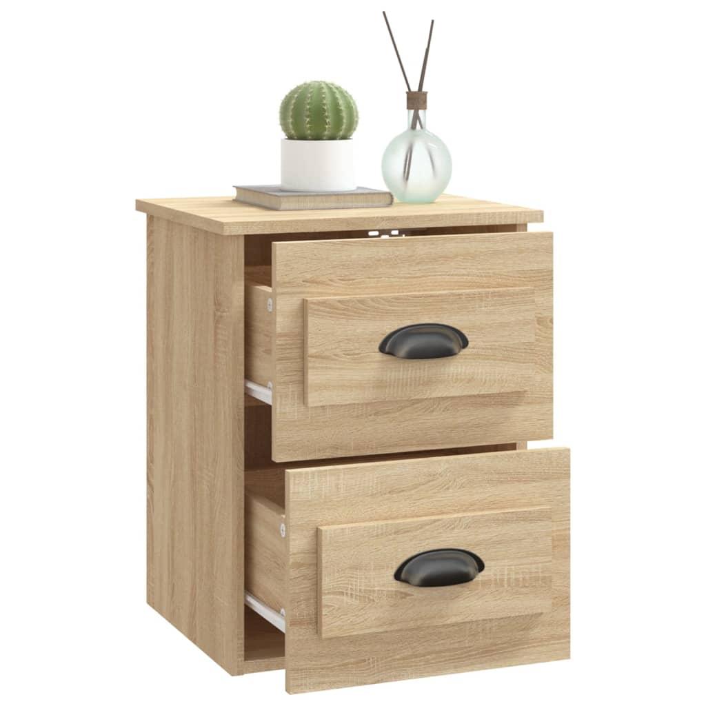 Wall-mounted Bedside Cabinets 2 pcs Sonoma Oak 41.5x36x53cm