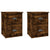 Wall-mounted Bedside Cabinets 2 pcs Smoked Oak 41.5x36x53cm