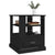 Side Table Black 50x50x60 cm Engineered Wood