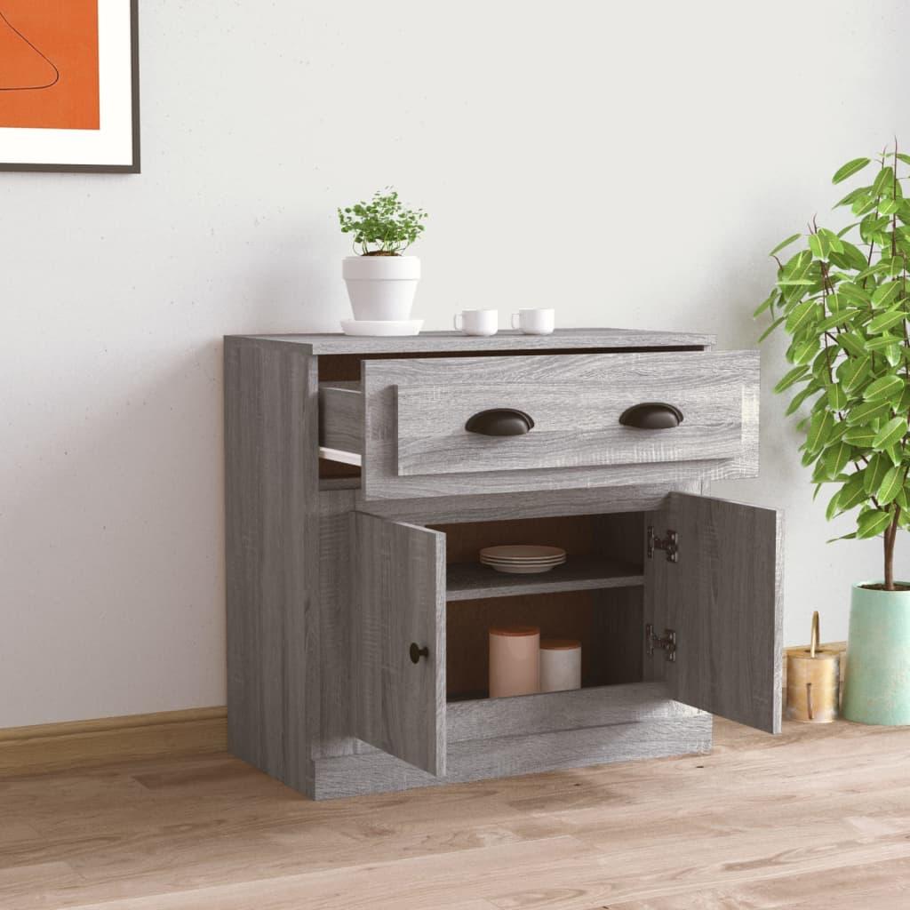 Sideboard Grey Sonoma 70x35.5x67.5 cm Engineered Wood