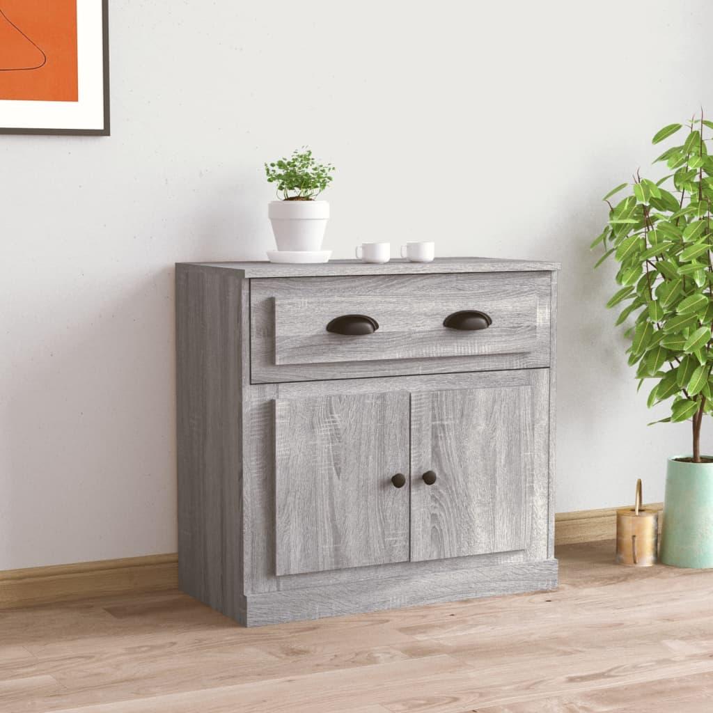 Sideboard Grey Sonoma 70x35.5x67.5 cm Engineered Wood