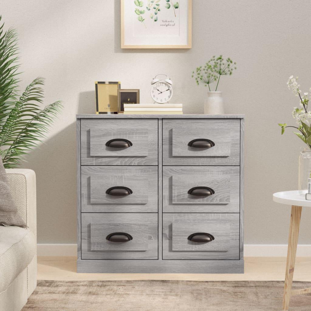 Sideboard Grey Sonoma 70x35.5x67.5 cm Engineered Wood