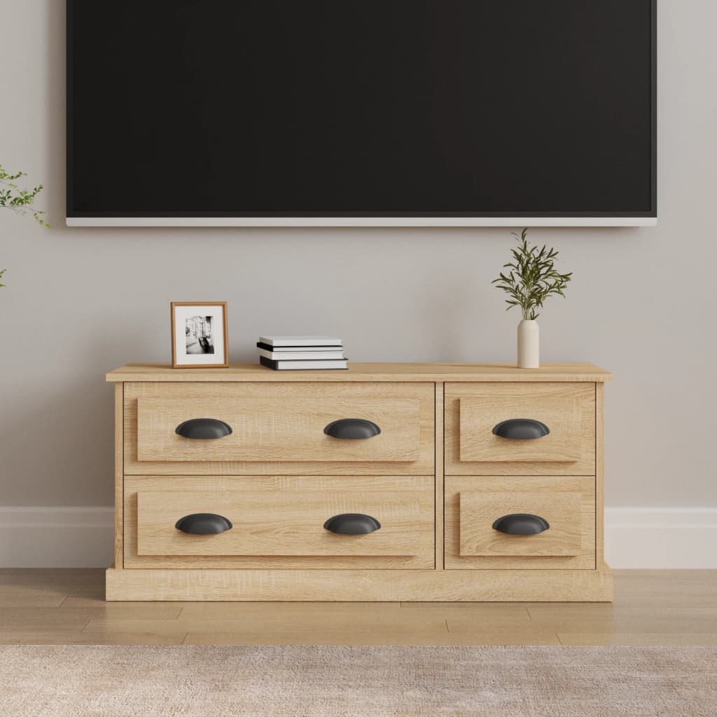 TV Cabinet Sonoma Oak 100x35.5x45 cm Engineered Wood