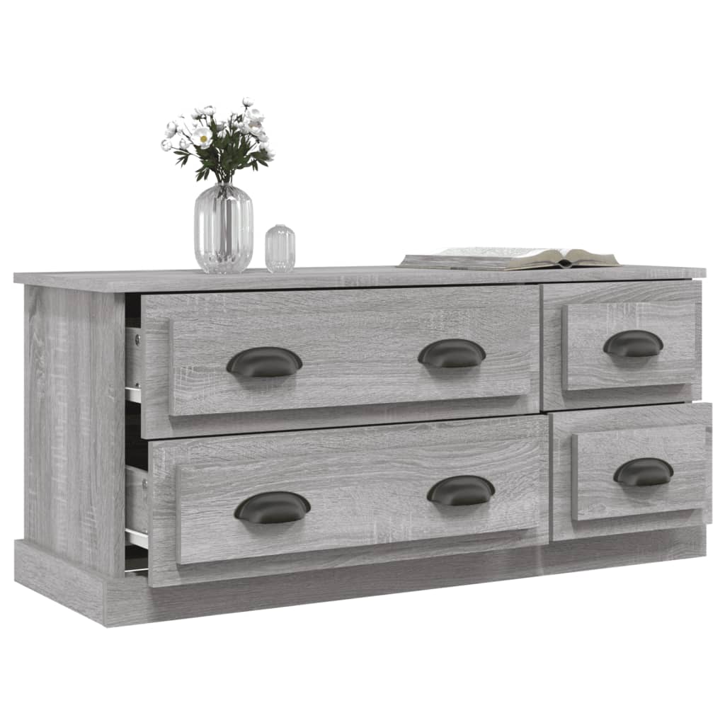 TV Cabinet Grey Sonoma 100x35.5x45 cm Engineered Wood