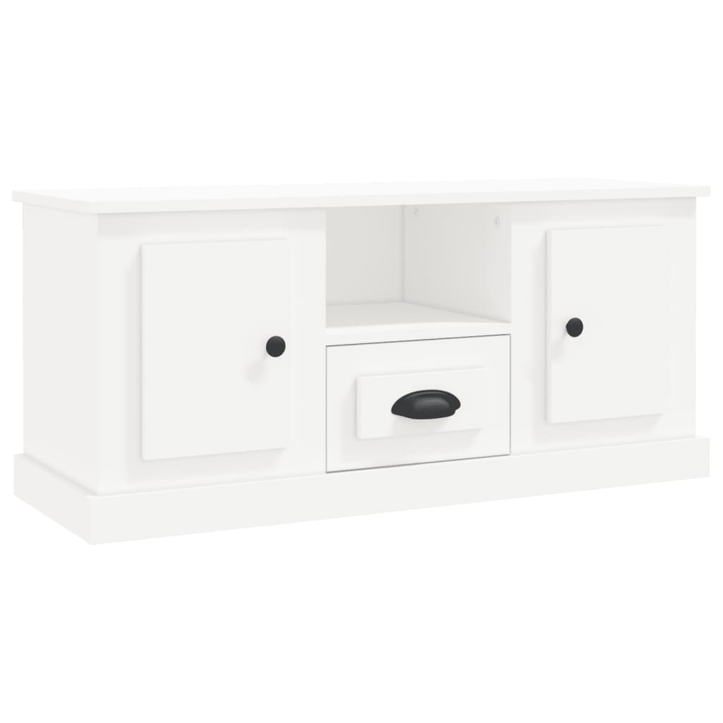 TV Cabinet White 100x35.5x45 cm Engineered Wood