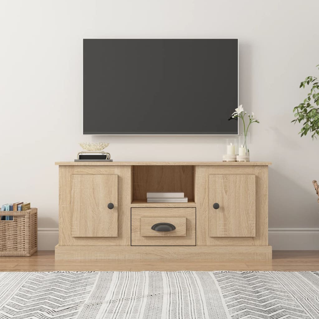 TV Cabinet Sonoma Oak 100x35.5x45 cm Engineered Wood