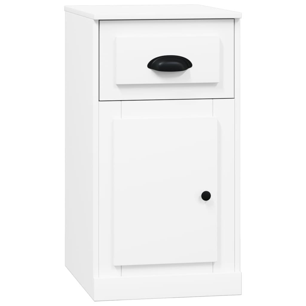 Side Cabinet with Drawer White 40x50x75 cm Engineered Wood